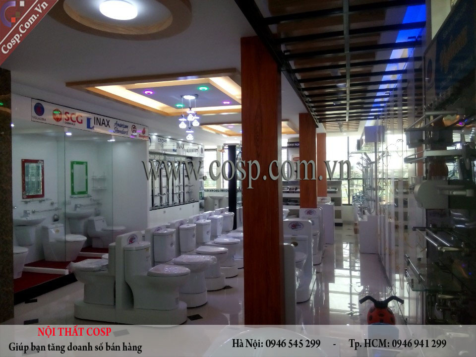 Thi công cửa hàng VLXD chị Ước- Hà Nam